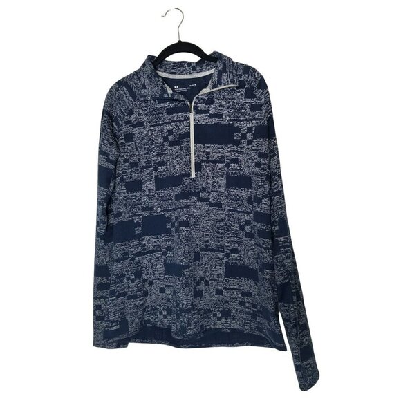 Under Armor Women's‎ Size L Milage Threadborne 1/2 Zip Reflective Pullover Top - Picture 1 of 10